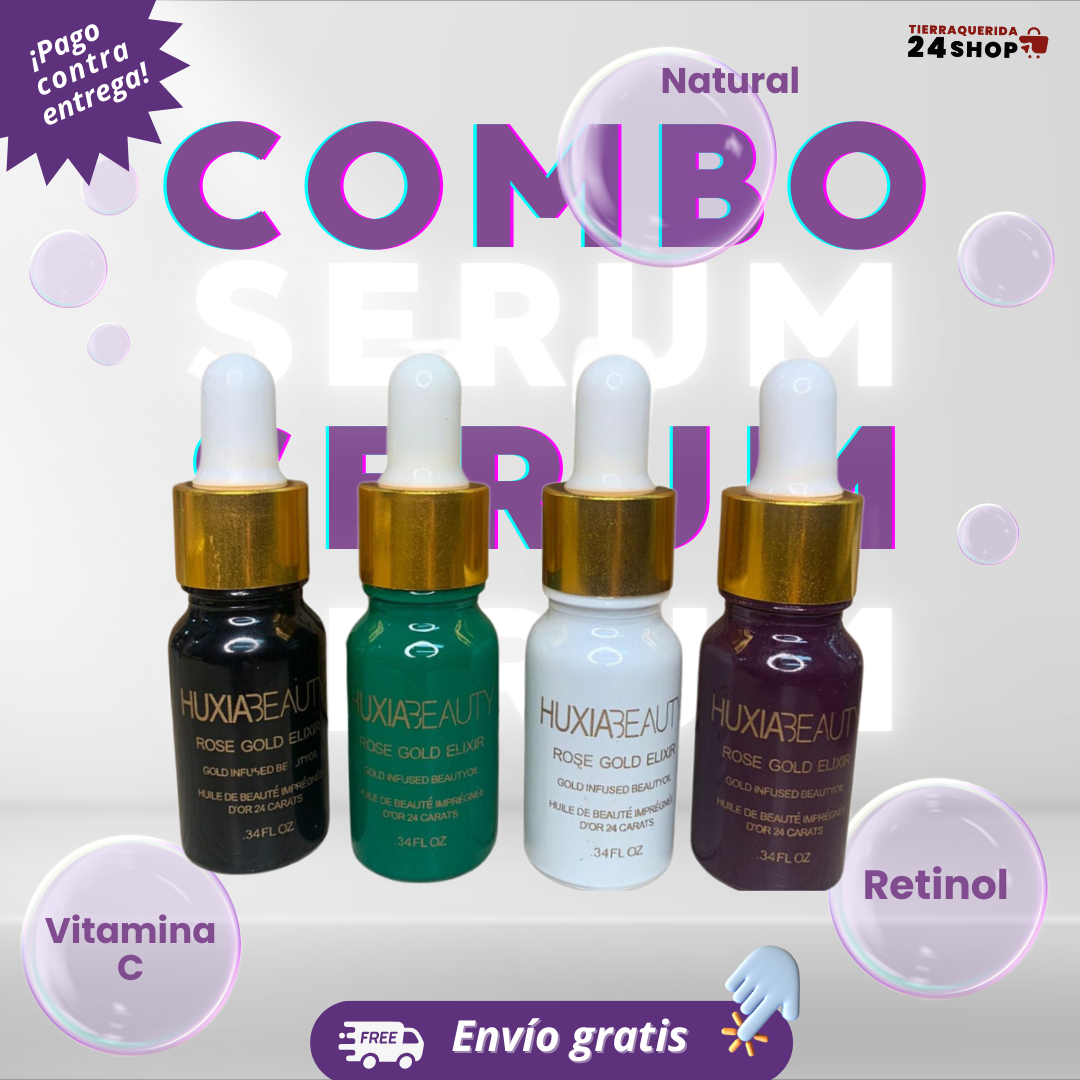 COMBO SERUM ULTRA HIDRATACIÓN CON BRILLOS X4